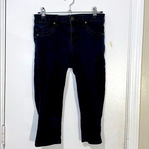 Faded Black/Gray Skinny Capri Jeggings - Size4